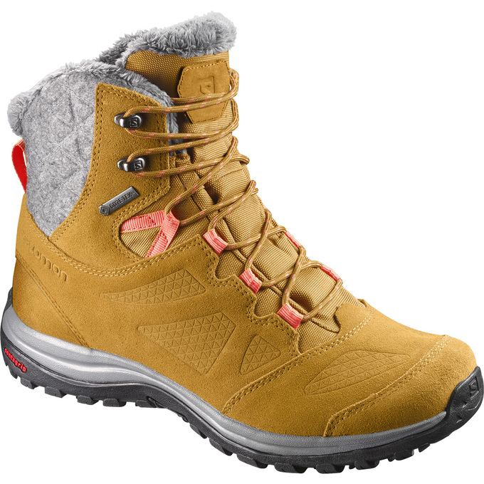 Salomon Singapore Mens Winter Boots - ELLIPSE GTX® Brown | 71539-AIRW